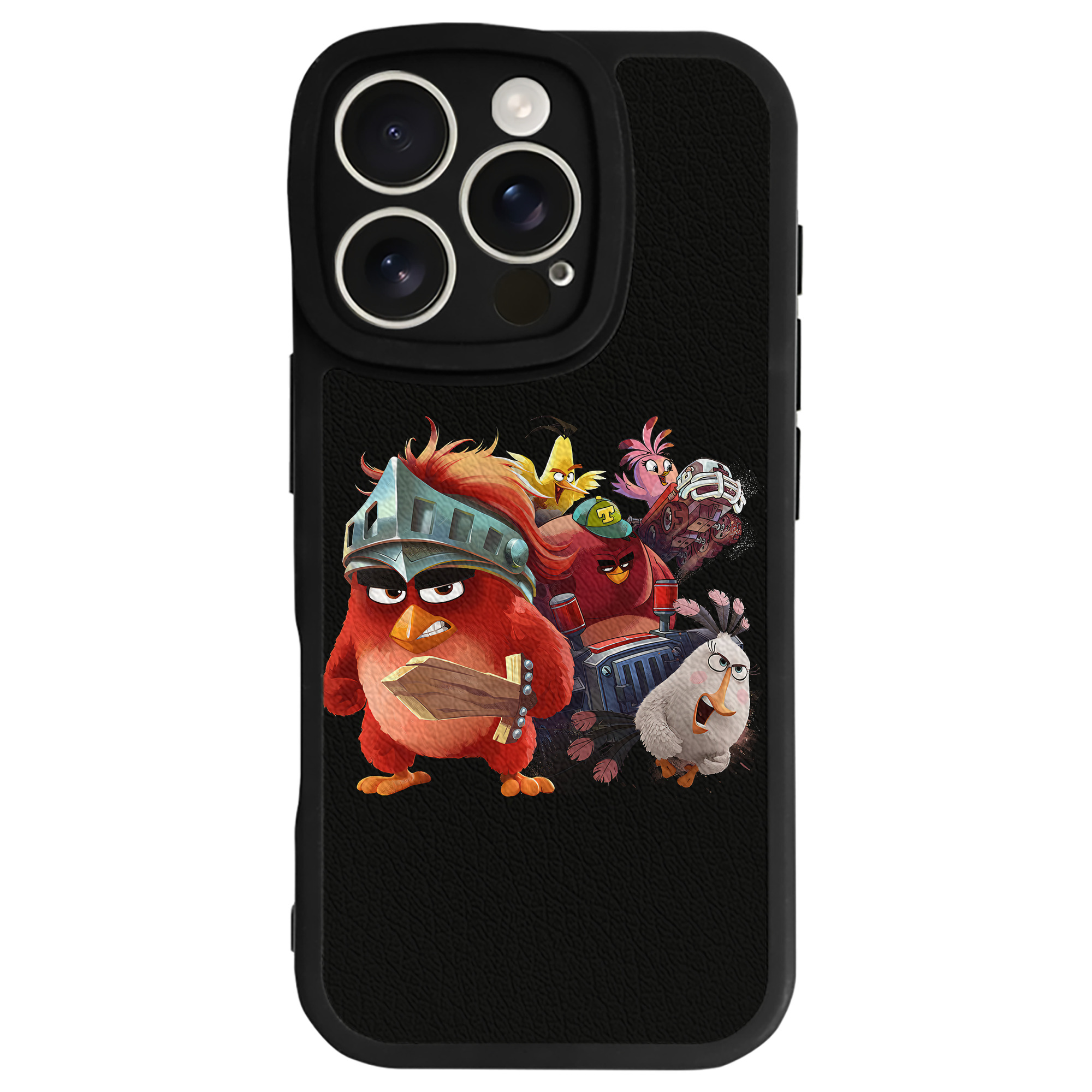 （画像用） Angry Birds アングリーバード 【iPhone 16シリーズ対応】シリコンスマホケース（レザー調） 材質：シリコン